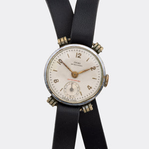 CAUNY | Dresswatch | Lady | Golden Indexes & Red “Antimagnetic” | 1950s