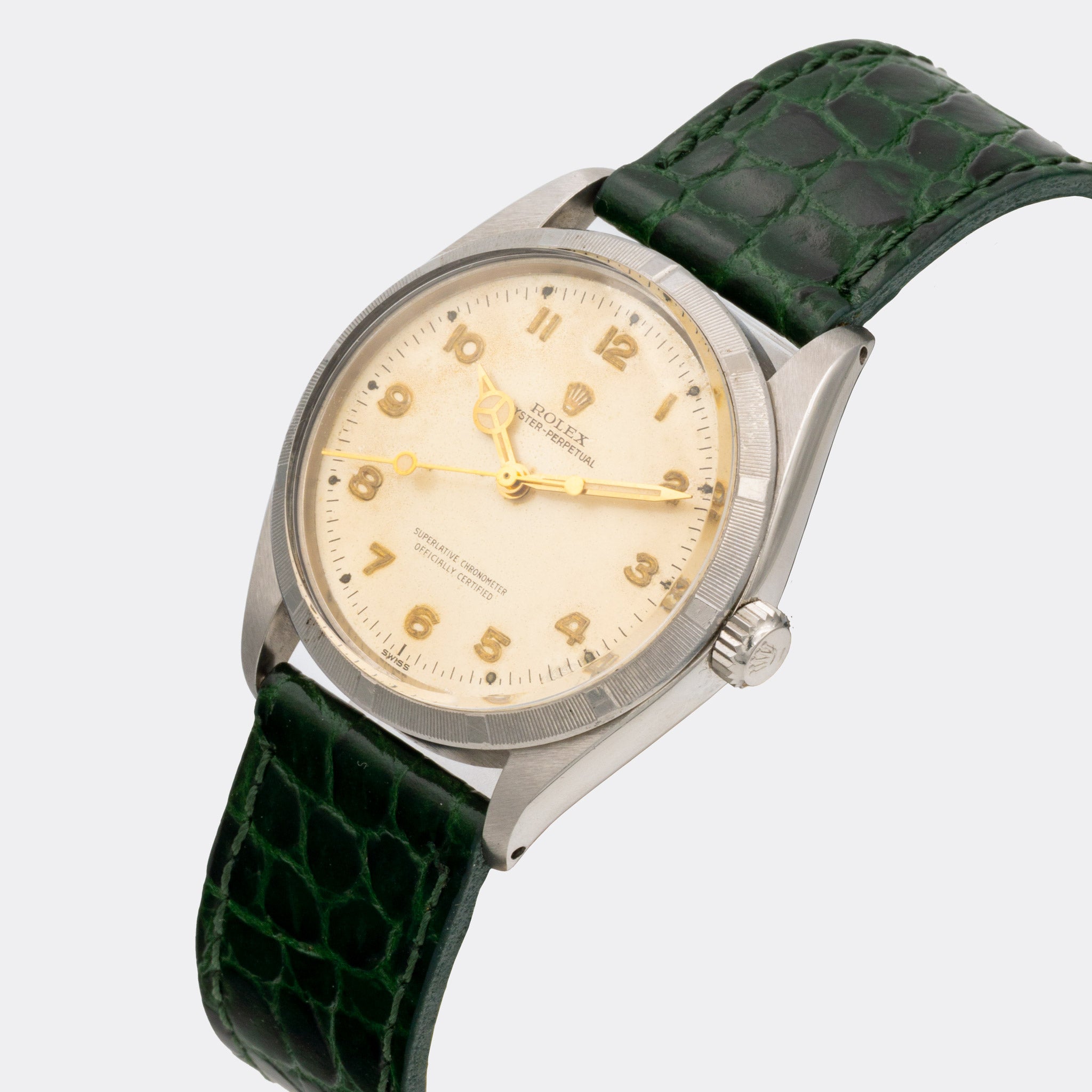 ROLEX | Oyster Perpetual | SCOC Superlative Chronometer | Collector Set | Off-White | Gold Arabic Index Dial | Ref. 1003 | 1960s