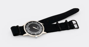 HERMÈS | Super Jumbo Minimalist Dresswatch | One-Hand / Single-Hand | Slow Living | Matt Black Purist Dial | 1950s