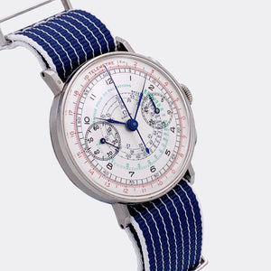 OMEGA | Jumbo Sport Racing Chronograph | Telemetre Km | Multicolored Multiscale Dial | Cal. 33,3 | 1930s