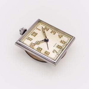 OMEGA - ANONYMUS | One-of-a-Kind | Table Clock | Swiss Made | 8-Day-Movement | Tone Spring | Gong-Alarm | 1930s