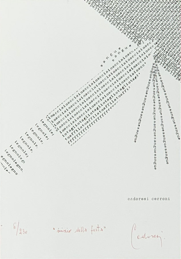 DOMENICO CERRONI CADORESI | Concrete Poetry