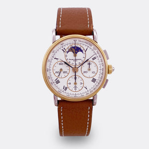 BAUME & MERCIER | Chronograph | Mid-Size | 18K/SS | Full Calendar | Moon-Phase | Ref. 6102.099 | 1980s