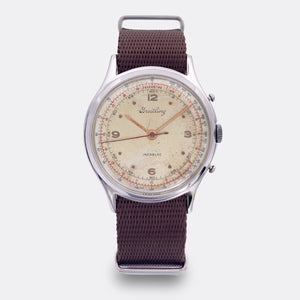 BREITLING | Jumbo Chronostop | Flyback Chronograph | Red Second | 1950s