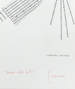 DOMENICO CERRONI CADORESI | Concrete Poetry